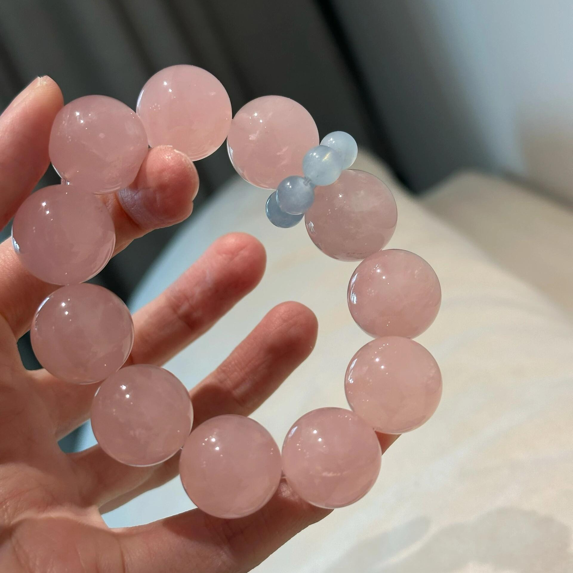 西柚粉手链