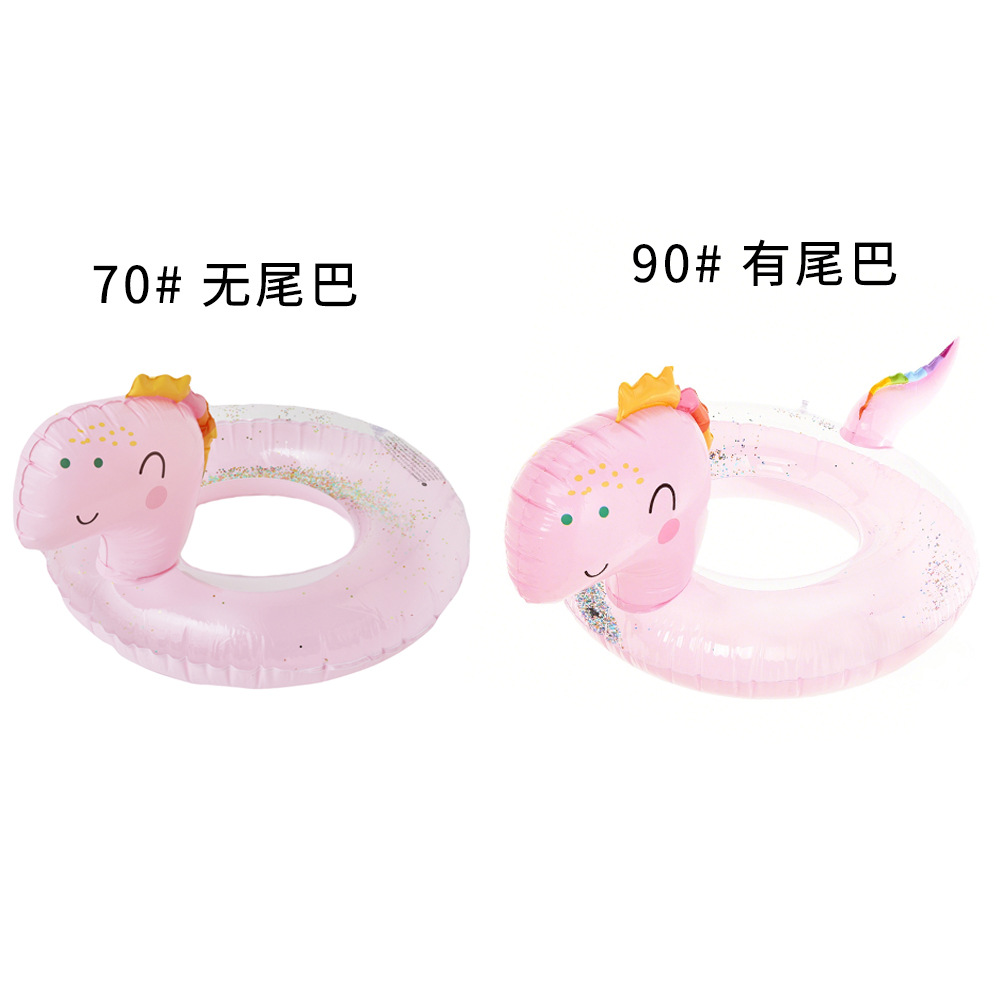 ピンクのかわいい恐竜