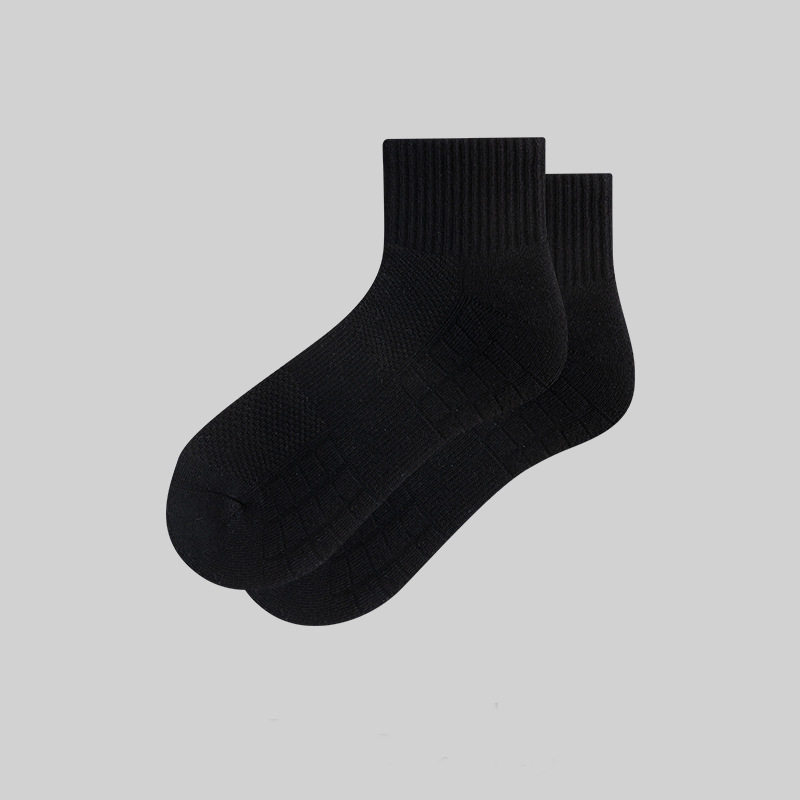 ブラックのミッドチューブメッシュタオルボトム