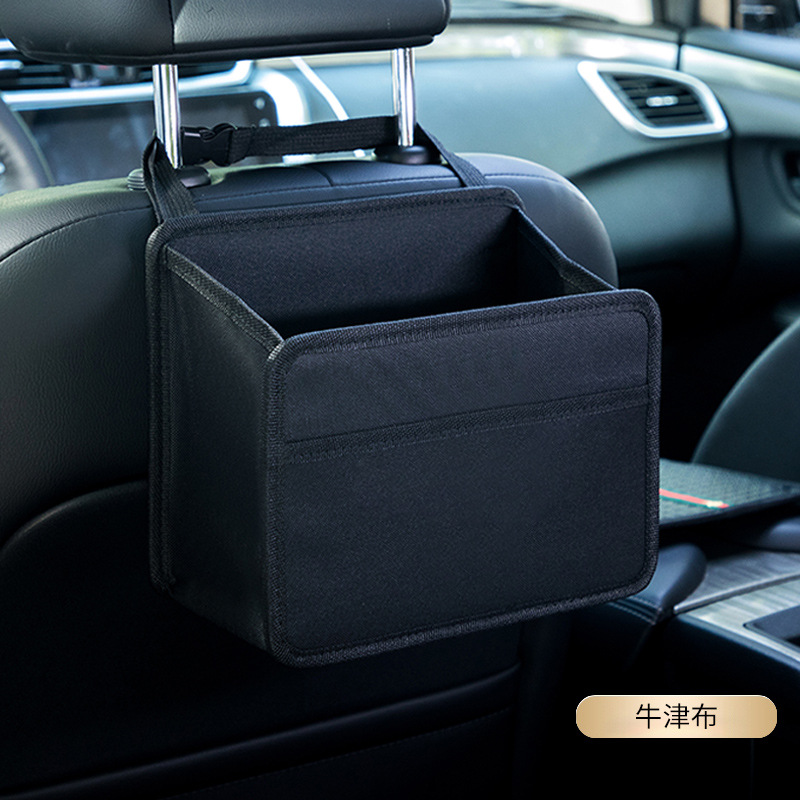 H6サイズの四角いバケツ【純粋な黒: オックスフォード布】