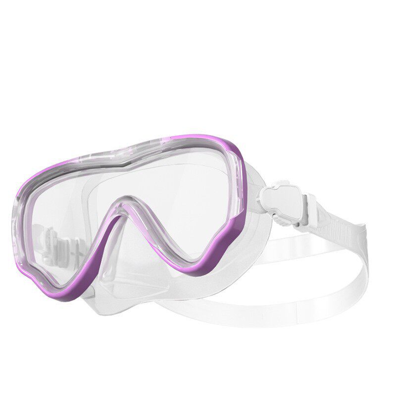 300 リキッド透明ライトパープルダイビングゴーグル
