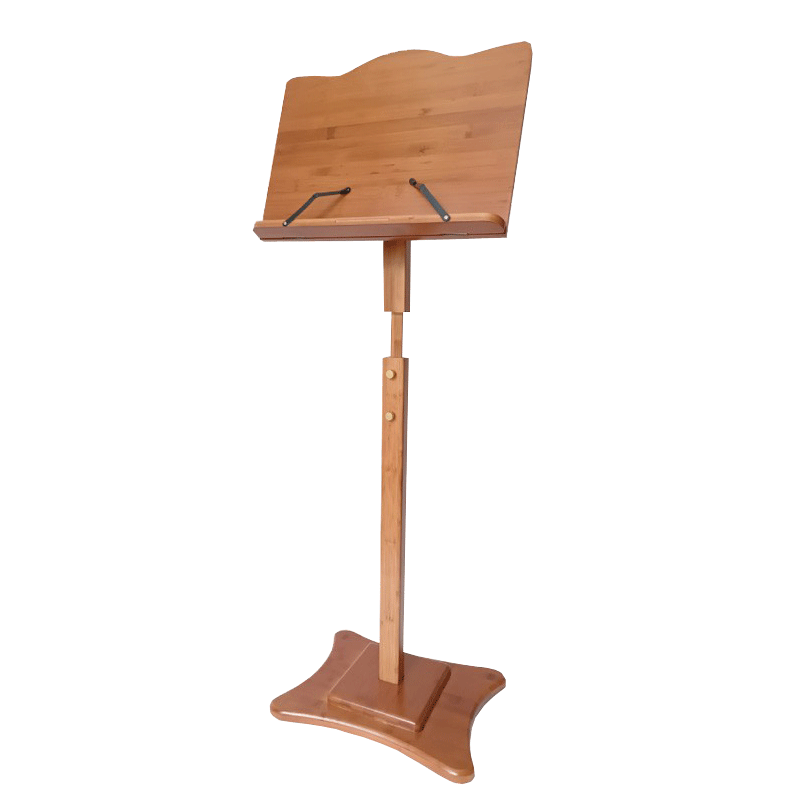 楠木色光沢面竹譜架【100-130cm】