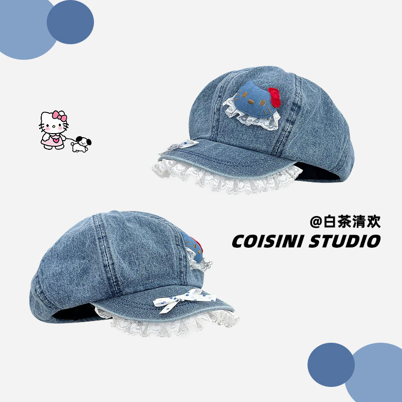 カウボーイキャット八角帽子ダークブルー