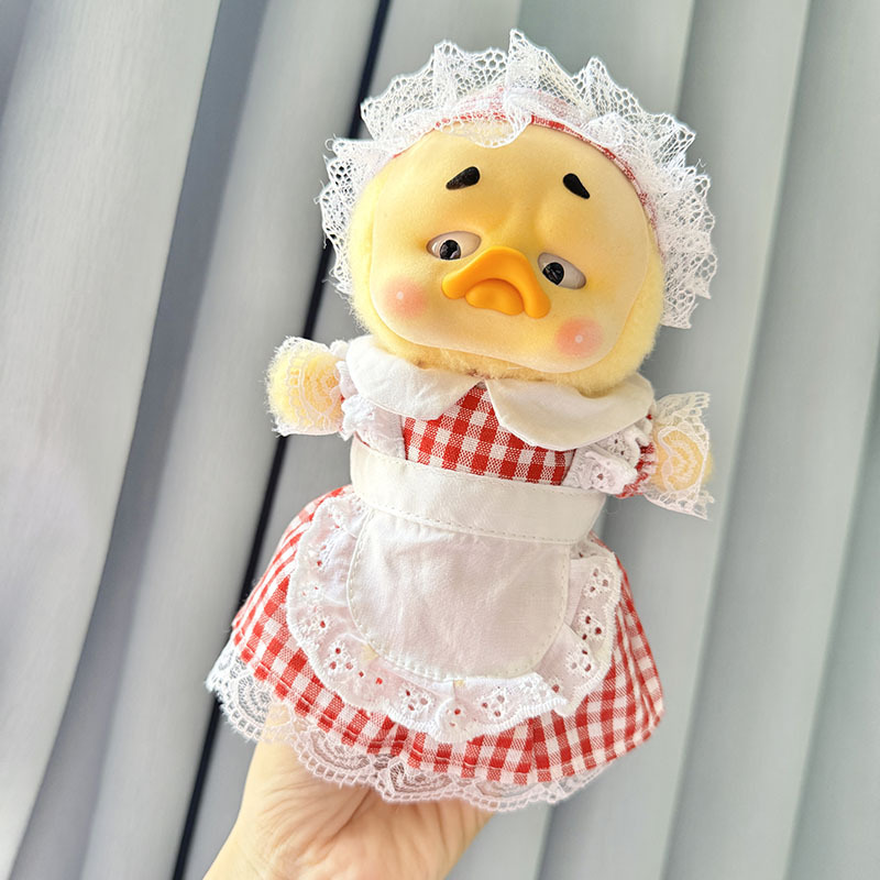 20cmレッドチェック柄メイドスカート