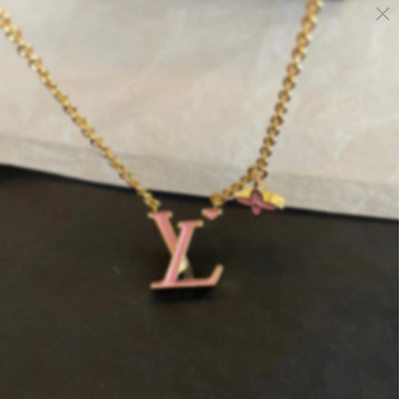 LV ゴールド ピンク ネックレス