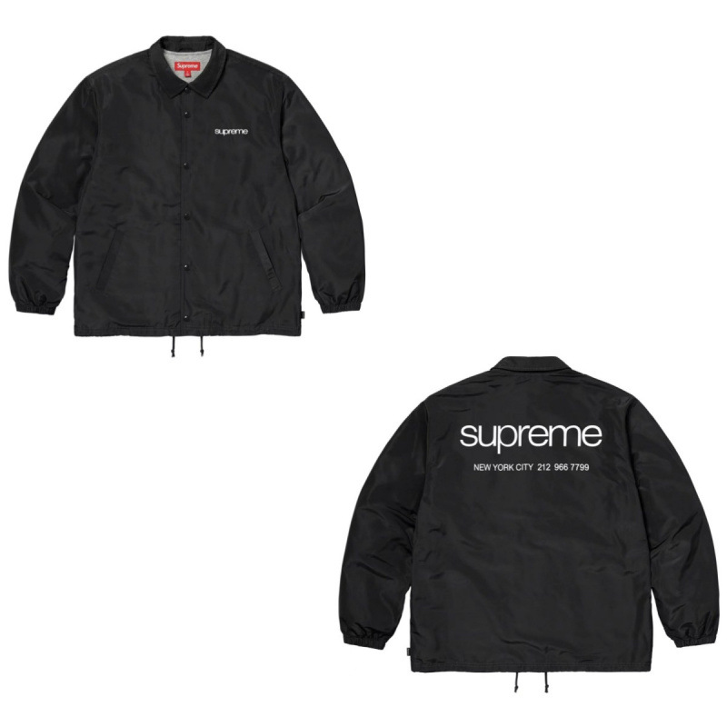 D424Supreme 23FW NYC COACHES JACKET ブラック