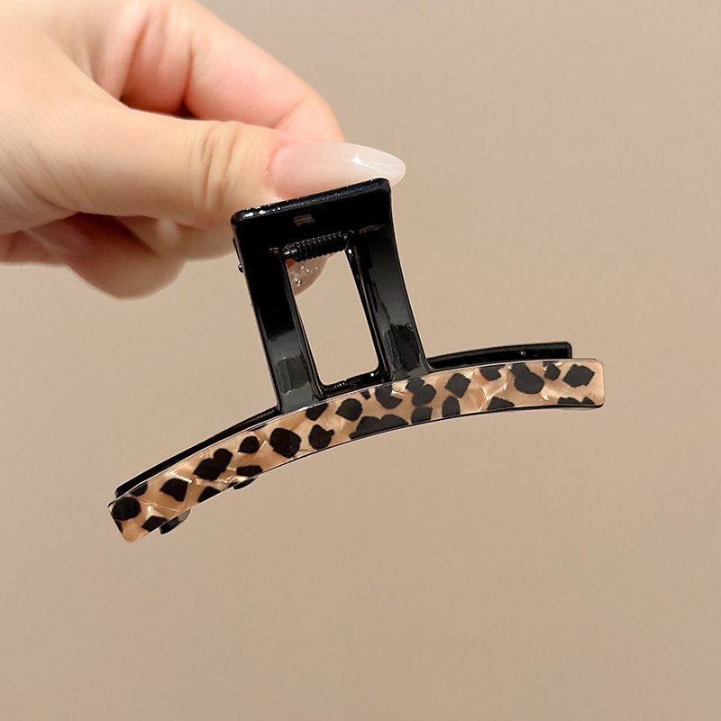 3#ヒョウ柄クリップ 8cm