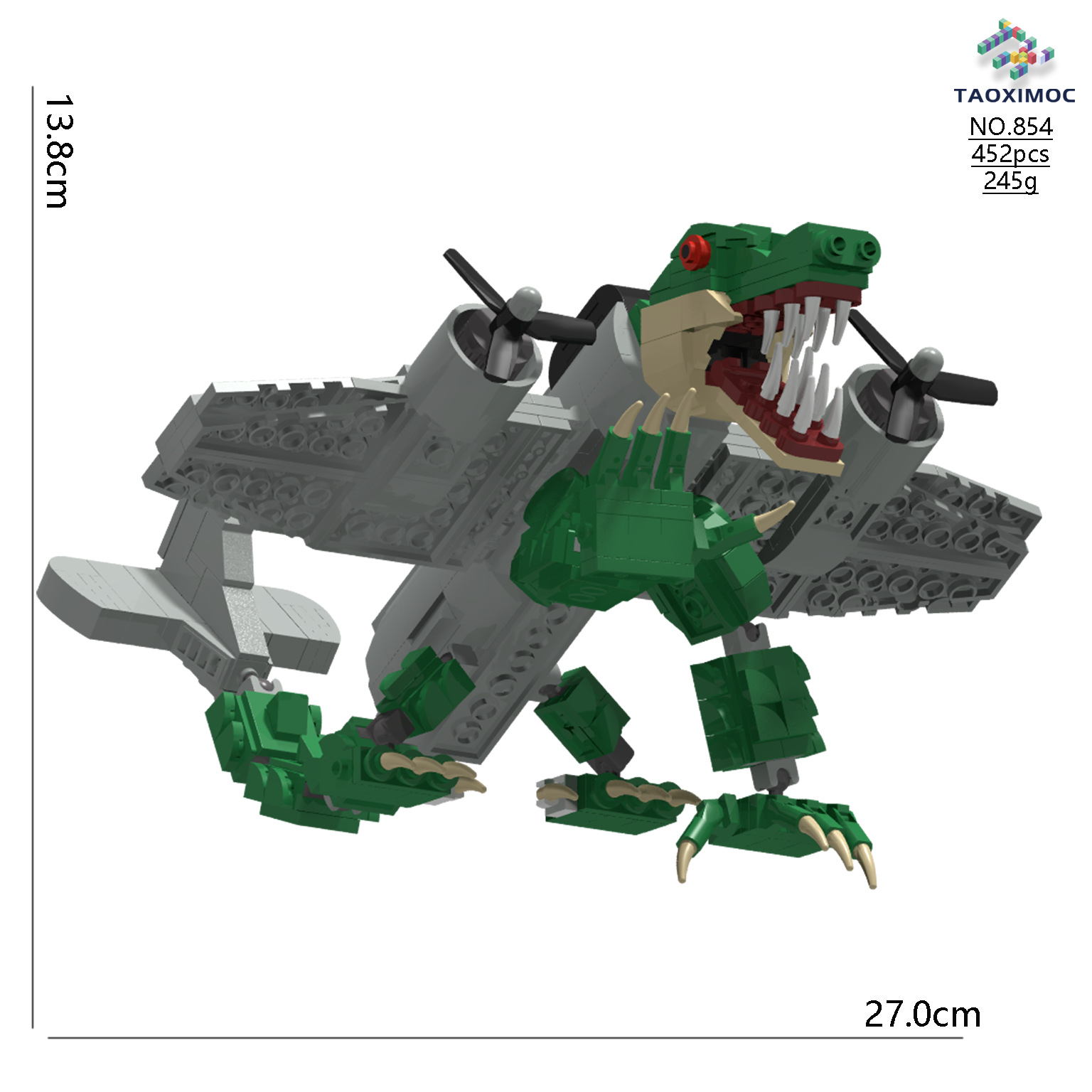 【在庫あり】854	突然変異ワニ爆撃機