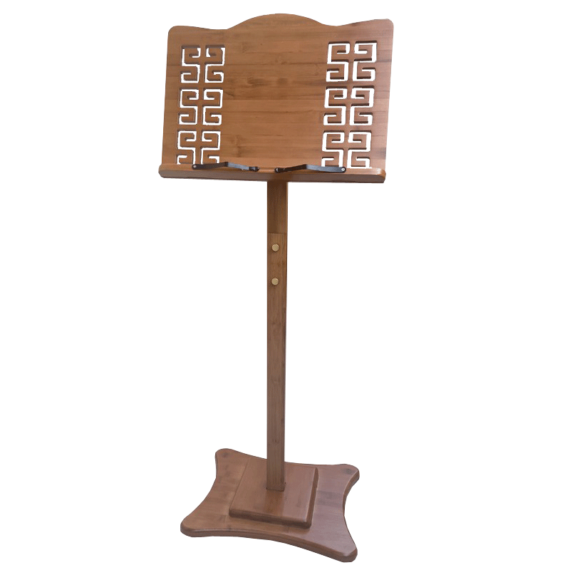 楠木色抜き竹譜架【100-130cm】