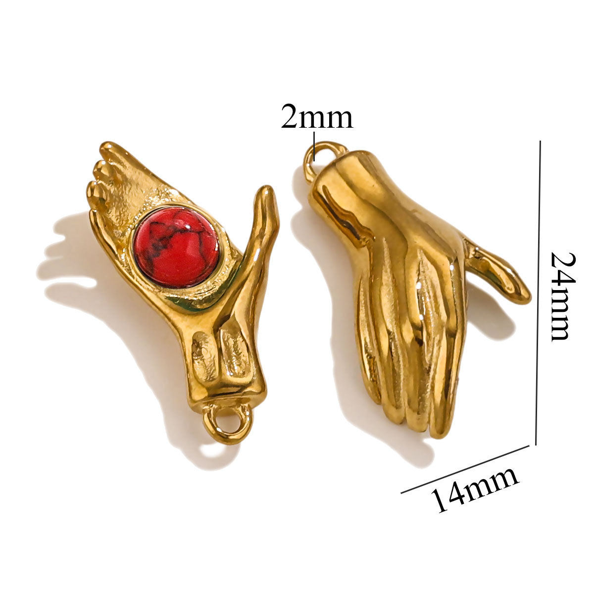 ゴールデンパーム+ナチュラルレッドターコイズ