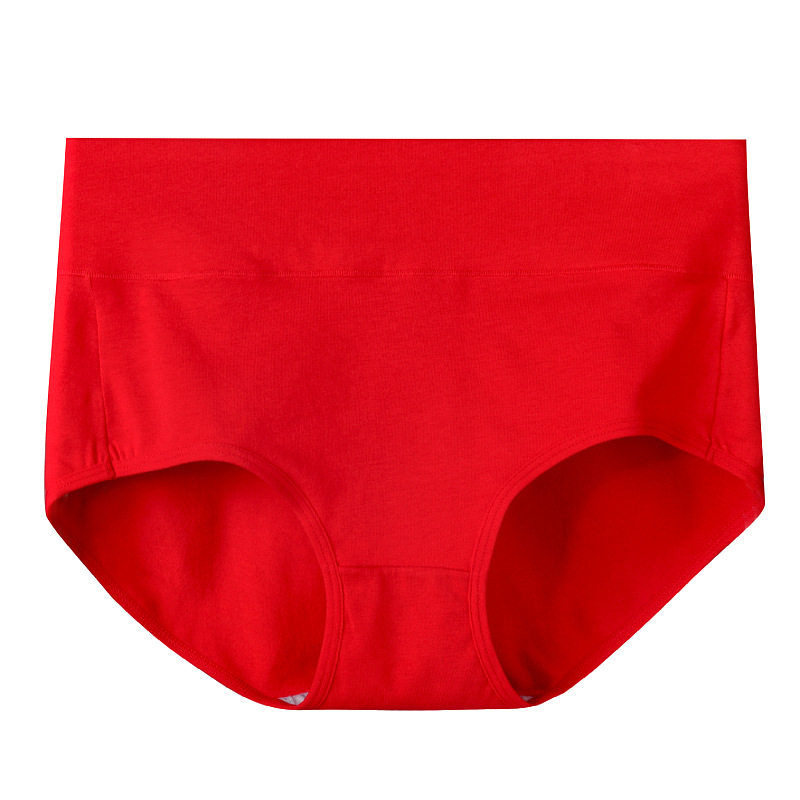 レディース トライアングル ハイウエスト レッド [無地]