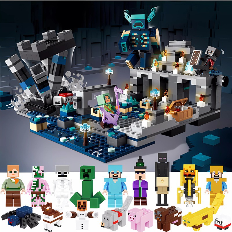 ダークワールドの戦い + ミニフィギュアと動物 16 体 (830g)