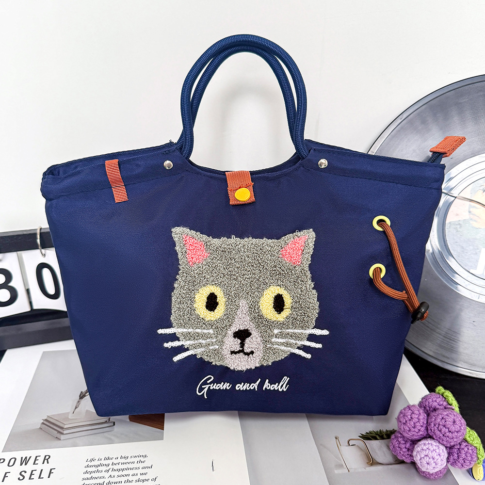 ネイビーブルーとグレーの猫の頭