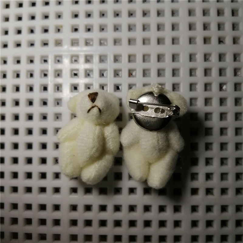 4.5cm オフホワイトベア ピン付き