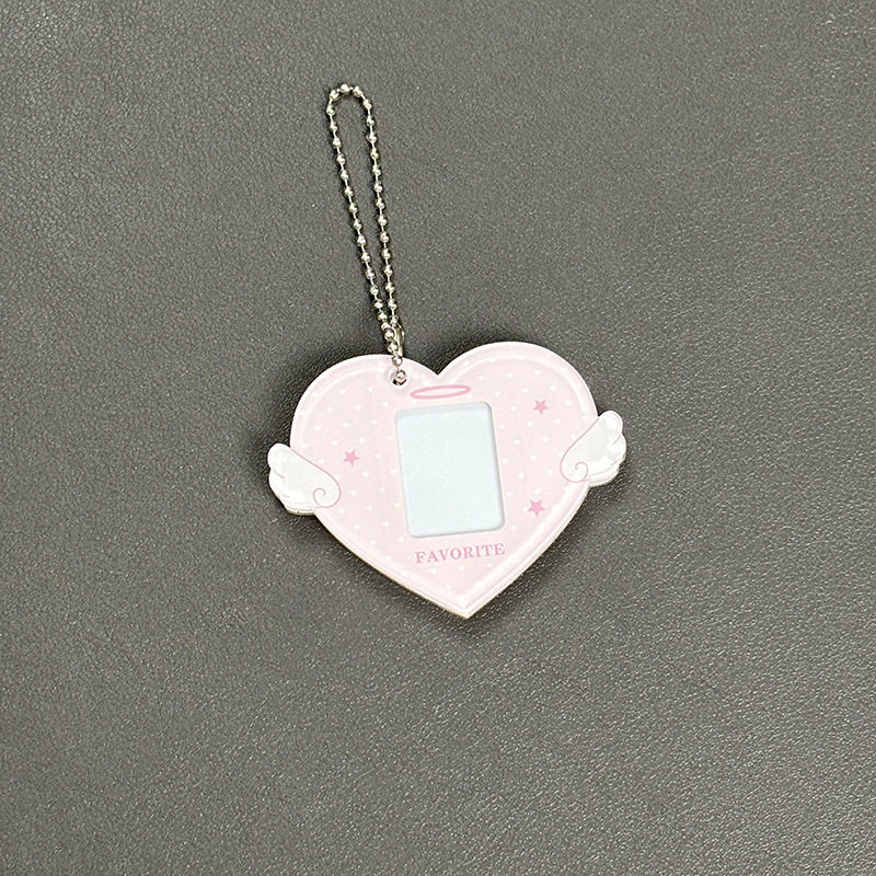 ピンク+ビーズチェーン