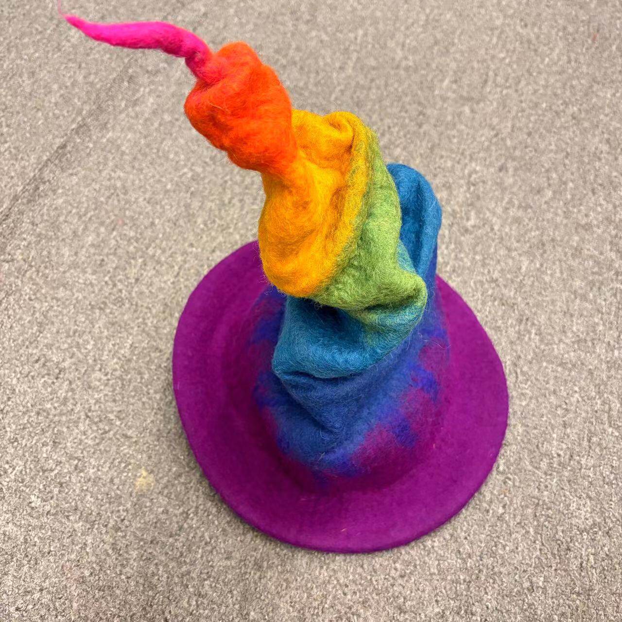 レインボー折りたたみキャップ