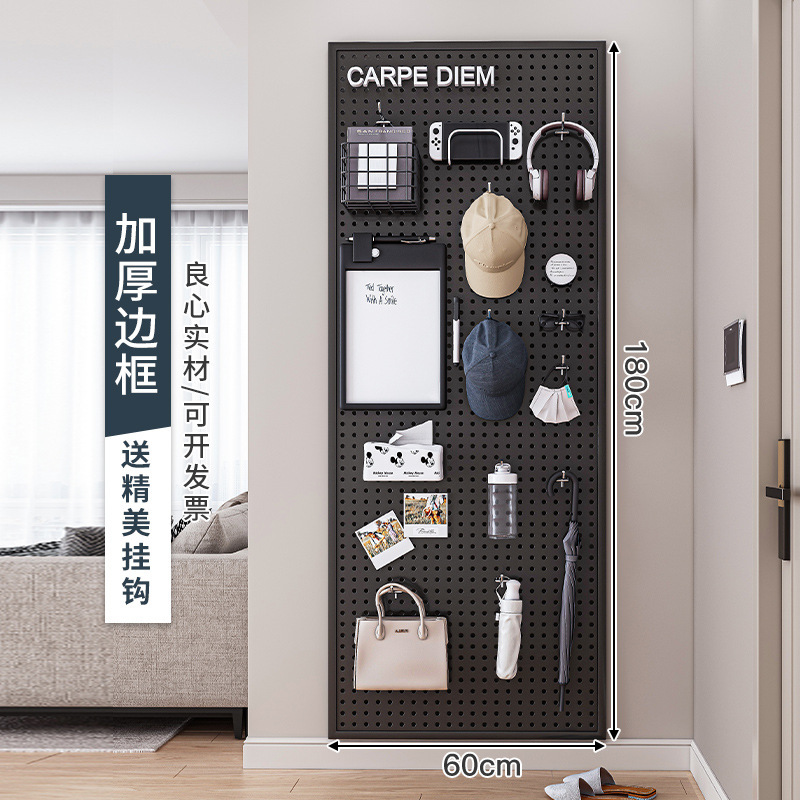 180×60cm-ブラック フック10個付き