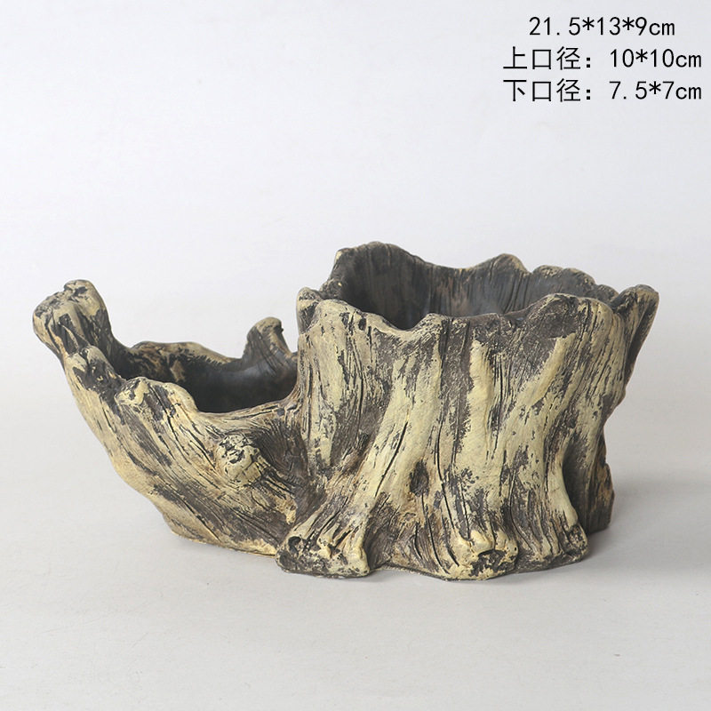 樹頭-両穴が大きい