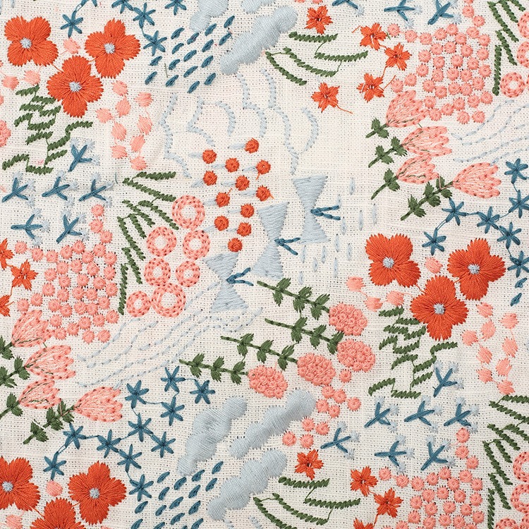 E21151-A ベージュ（ドア幅125cm、綿50％、麻50％）