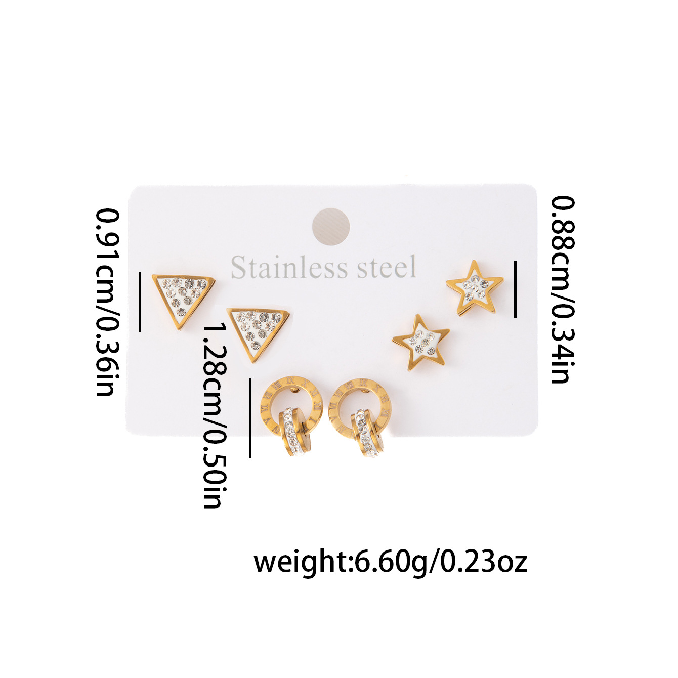 三角ジルコンセット