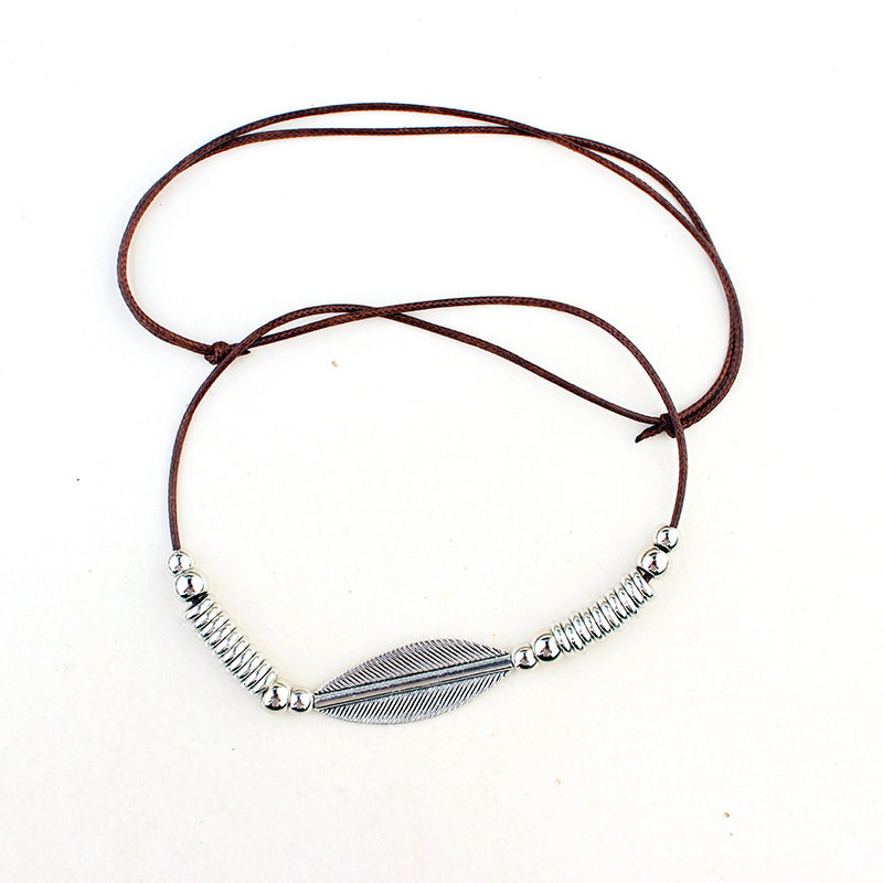 ブラウンワックス革紐