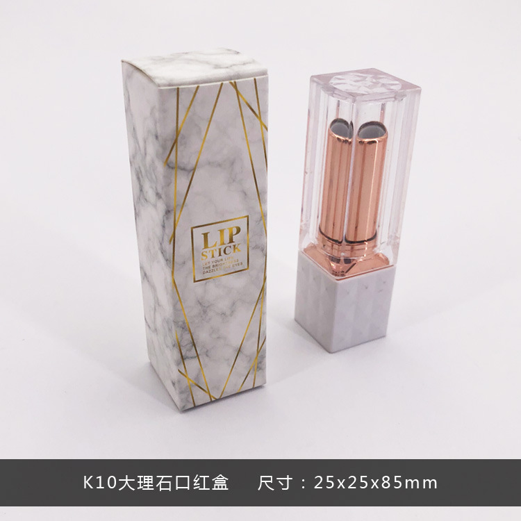 K10マーブルリップスティックボックス*サイズ25mm*25mm*85mm（50個発送）