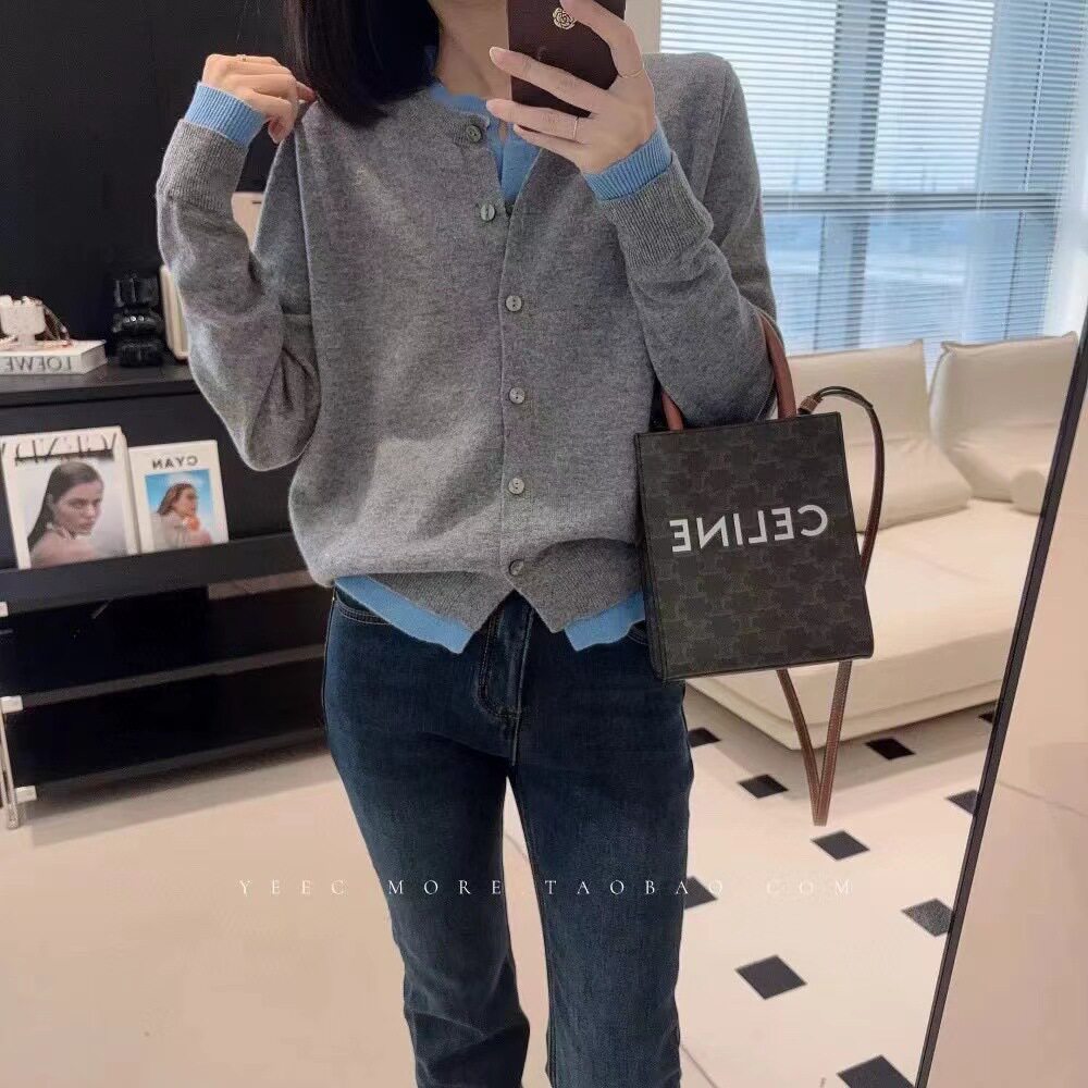 グレー+ライトブルー