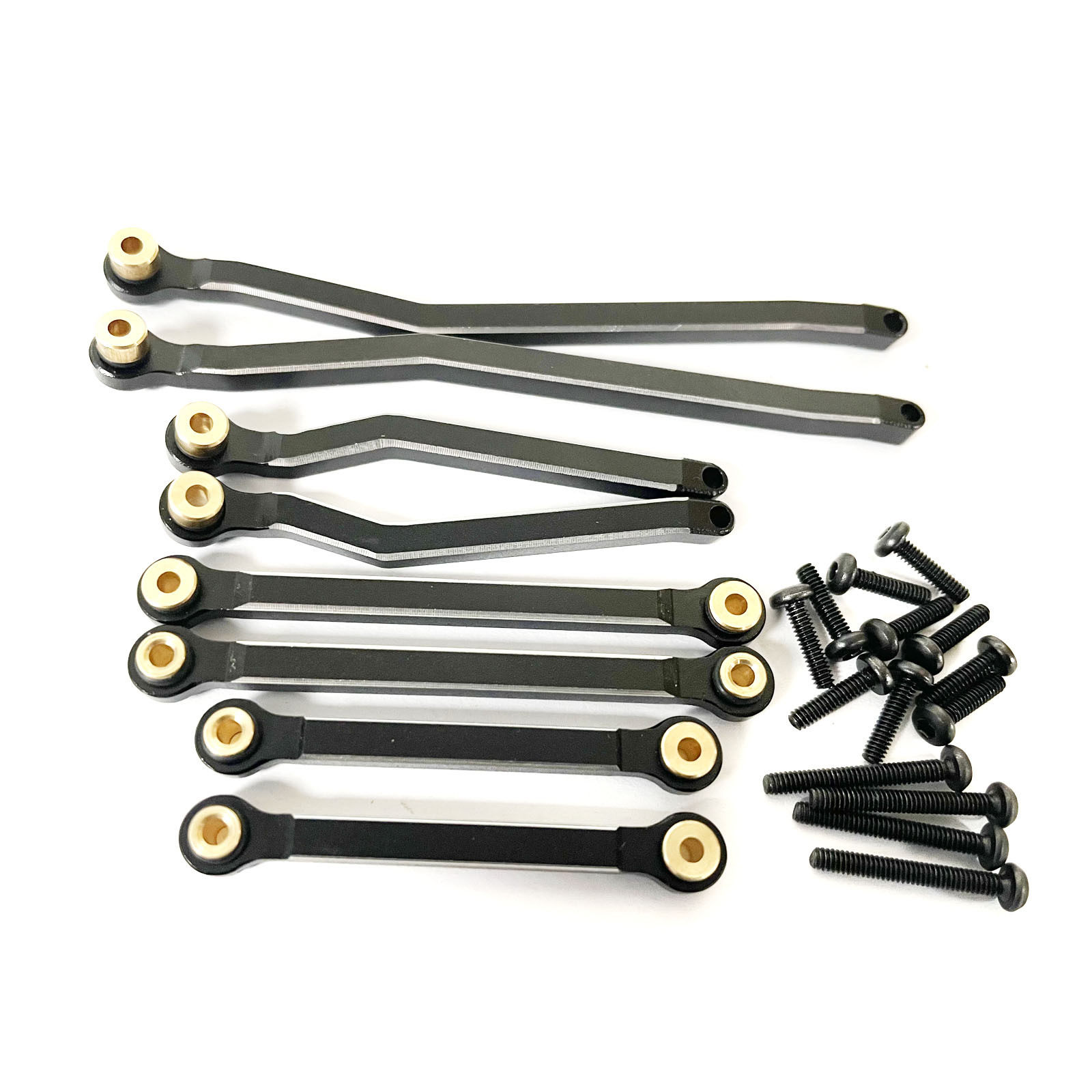 高离地隙间メタルタイロッドブラック8点セットタイロッドセット【ブラック】