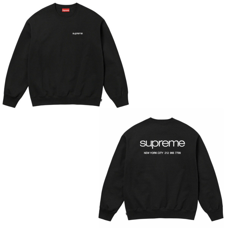 E557SUPREME NYC クルーネック ブラック