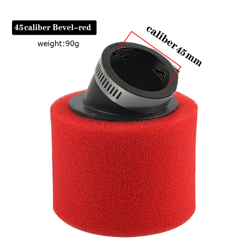 レッド 45MM 斜めスポンジ エア フィルター
