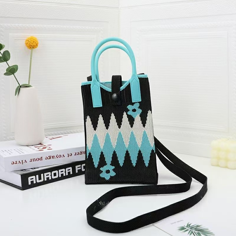 【シリコン+ショルダーストラップ】小さな青い花が2つ