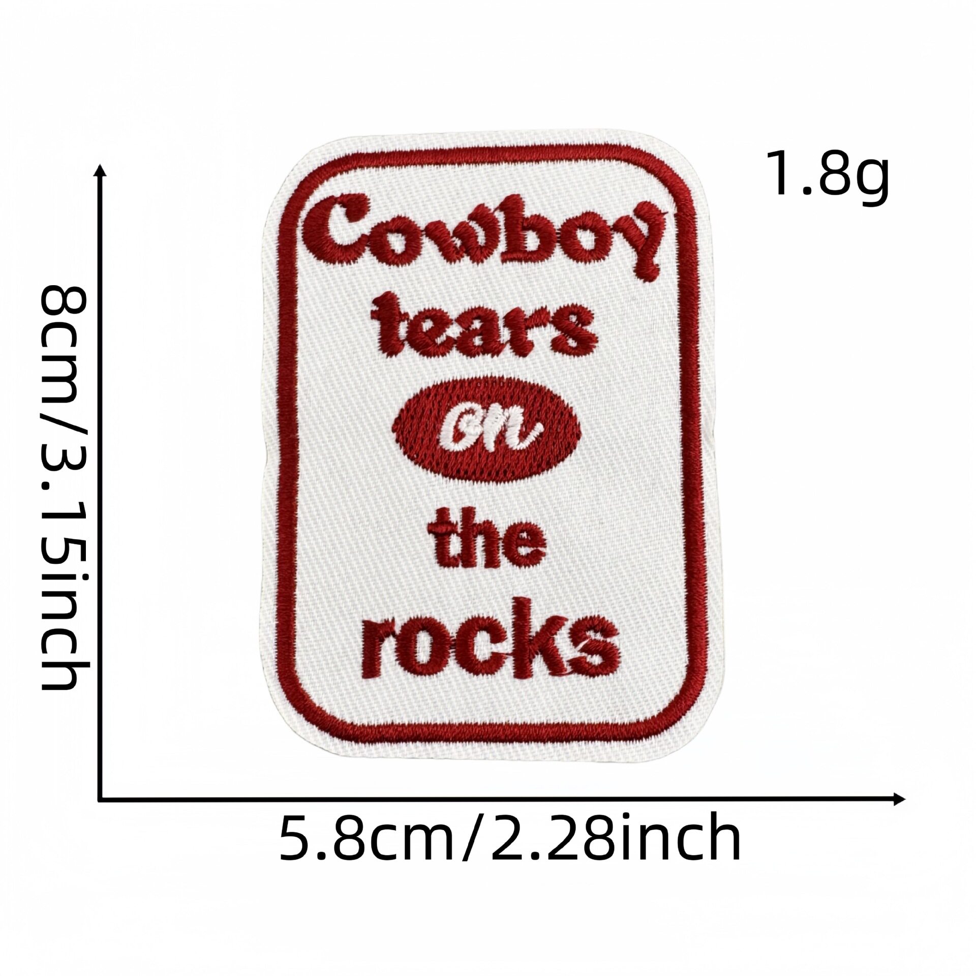 トレンドの英語布ステッカー8#