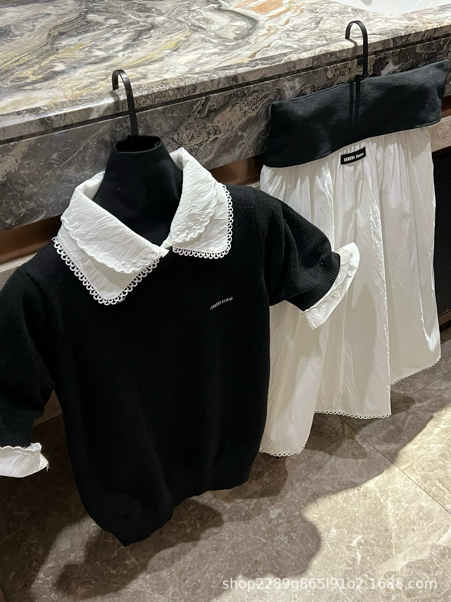 黒のニットペチコート3点セット返品不可