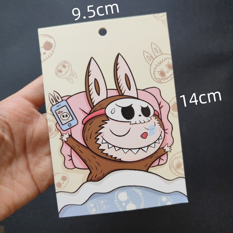 9.5x14cm ブラウン スリーピングフォン ラブ