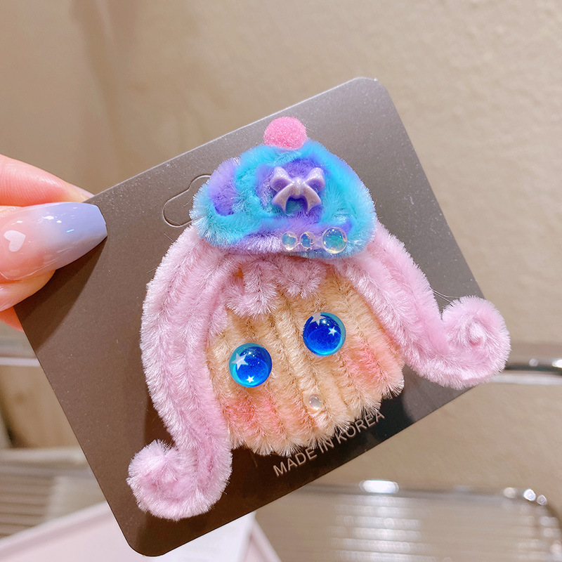 3.帽子ピンクヘアピン