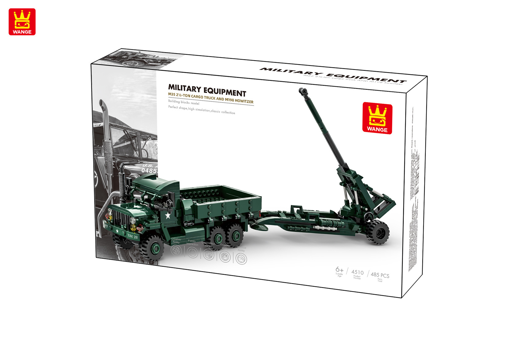 4510:M35a2トラックm198式榴弾砲