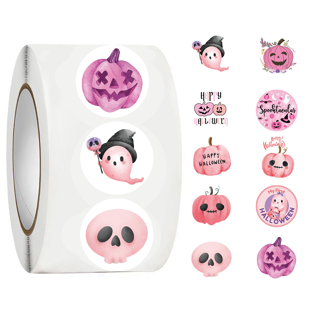 JJT054 (ピンクのハロウィン); ステッカー 500 枚