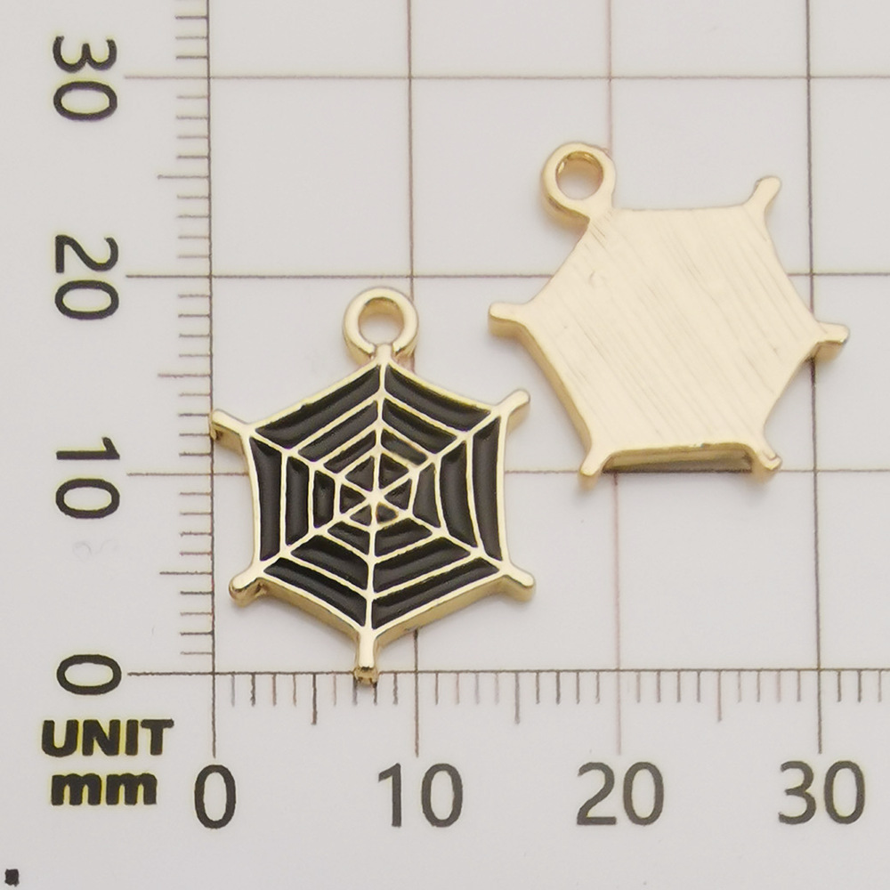 1 ブラックオイル滴るハロウィンクモの巣-1g-18*20mm-14009