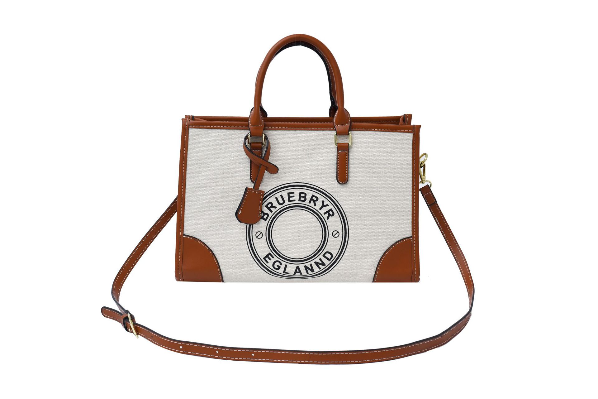 ブラウン×オフホワイト Lサイズ