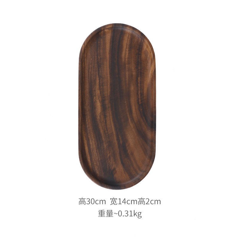 胡桃木楕円30x14