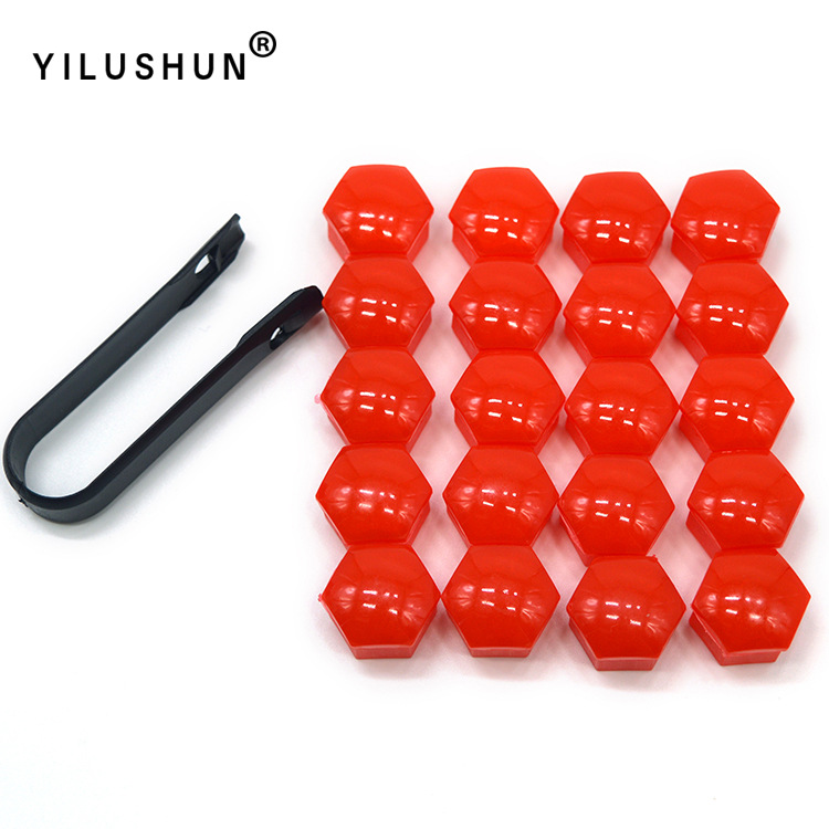 T39【袋入り】17mmレッド20個入 + 黒クリップ1個