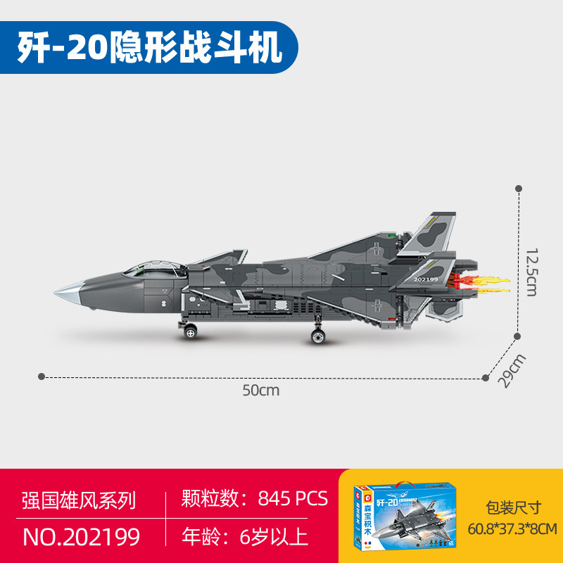 森宝202199-殲20戦闘機