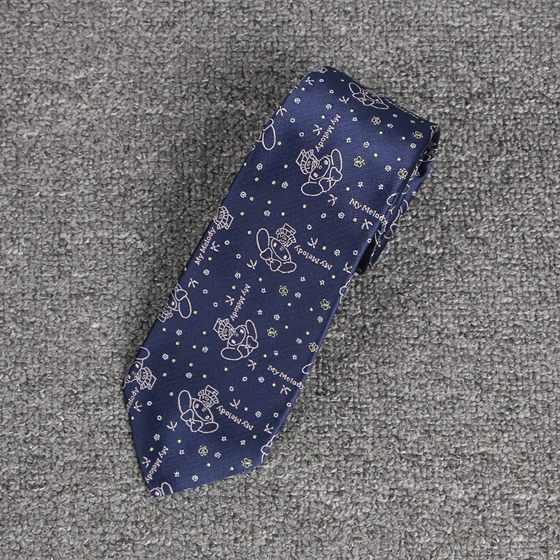 漫画のネクタイ ネイビー ブルー
