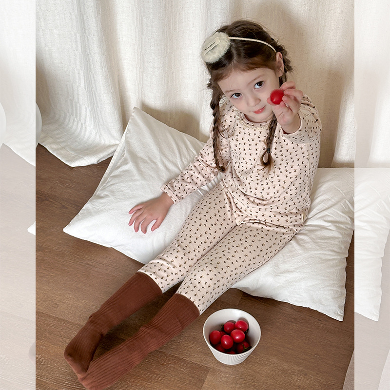 アプリコットボトムレース花柄