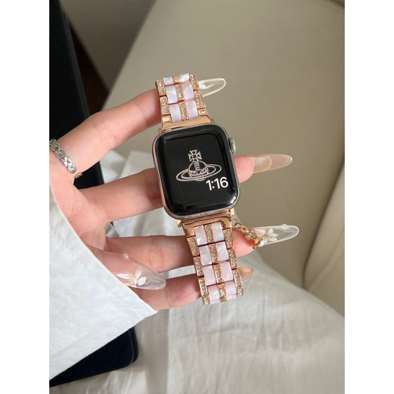 シェルレジンポイントダイヤモンドローズ