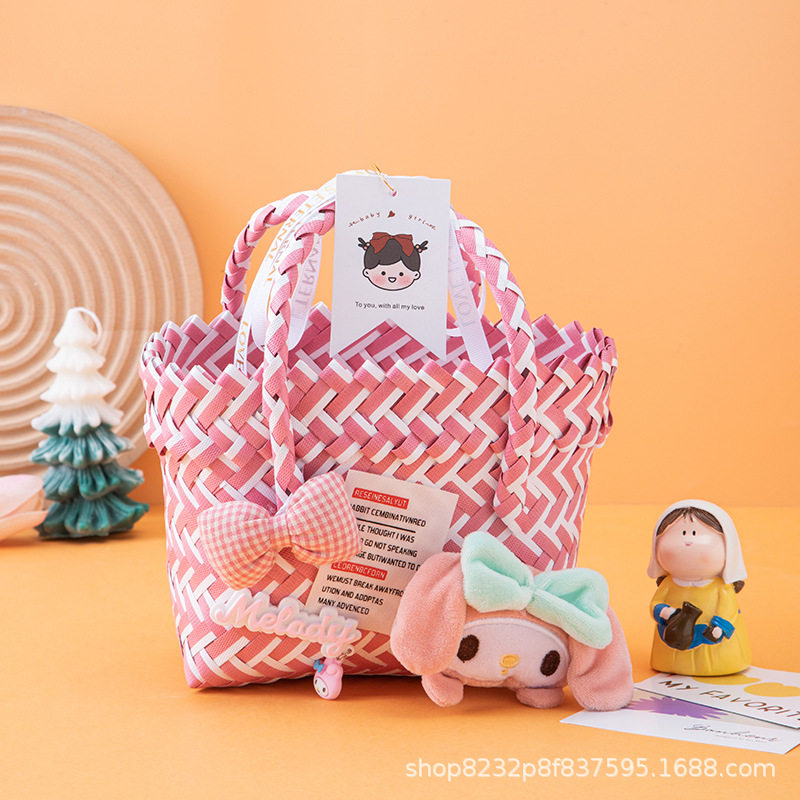 美楽ティ + カード + リボン + 空かご