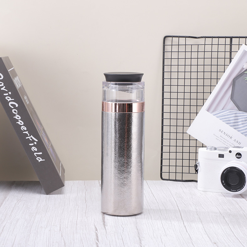 お茶分離カップシリーズ2-シルバー480ml