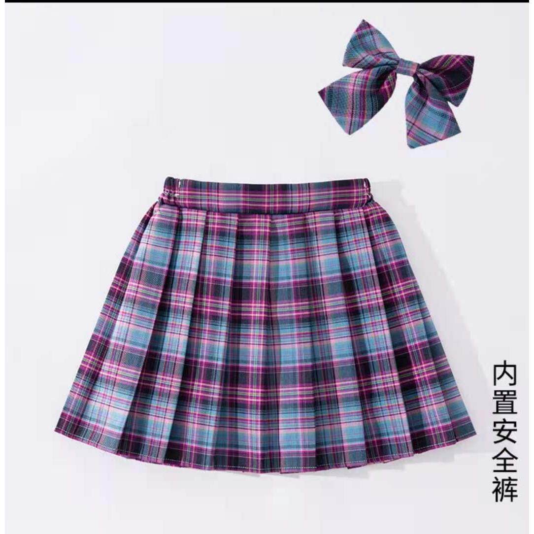 ゲームスカート+襟花