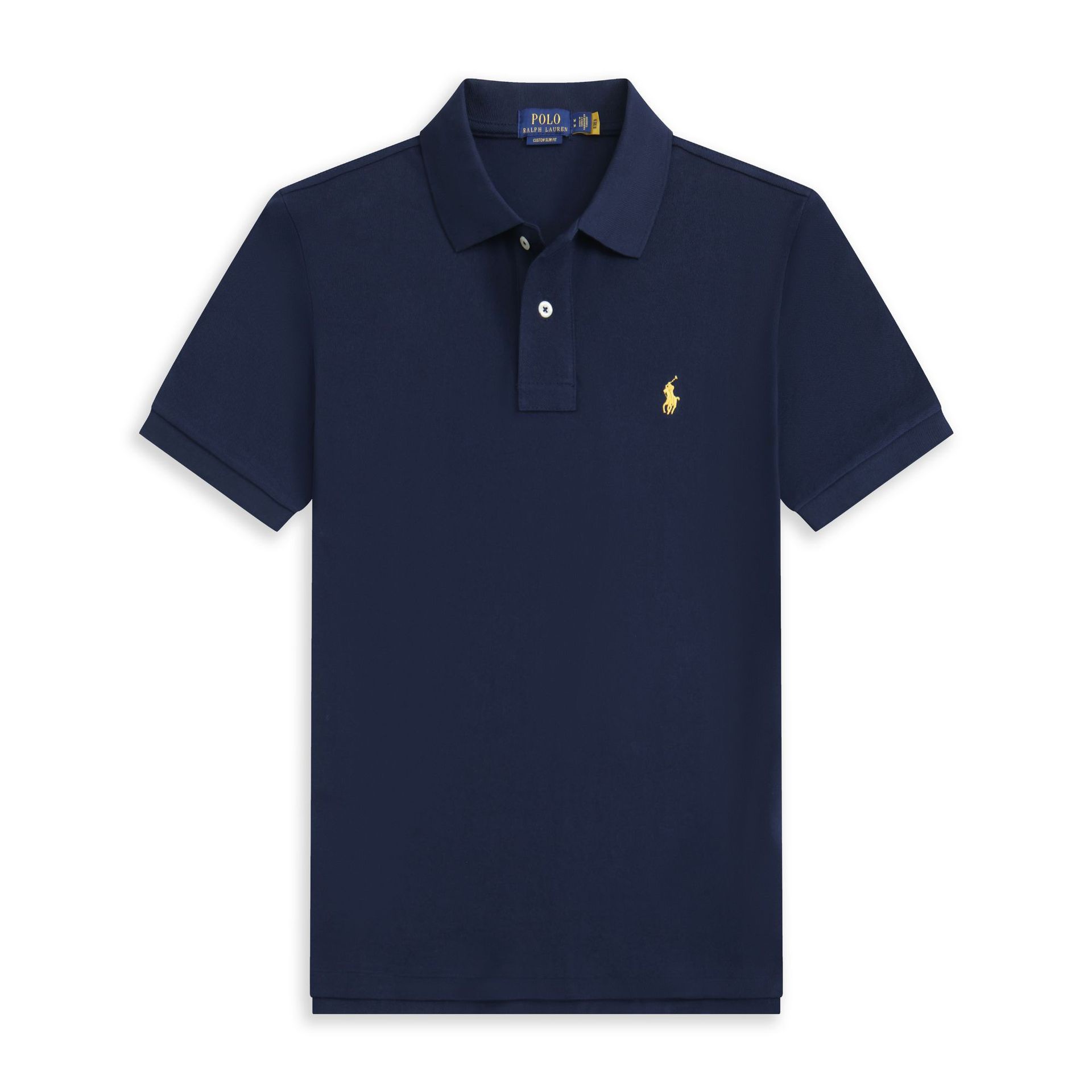 POLO 半袖【紺・黄ラベル】