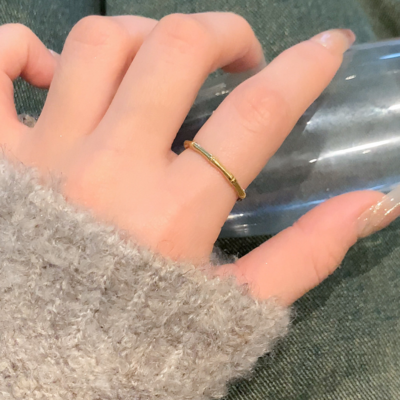 【ゴールド】竹の指輪
